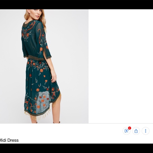 IN SEARCH OF! Free People Midnight City Midi Dress - Picture 2 of 2